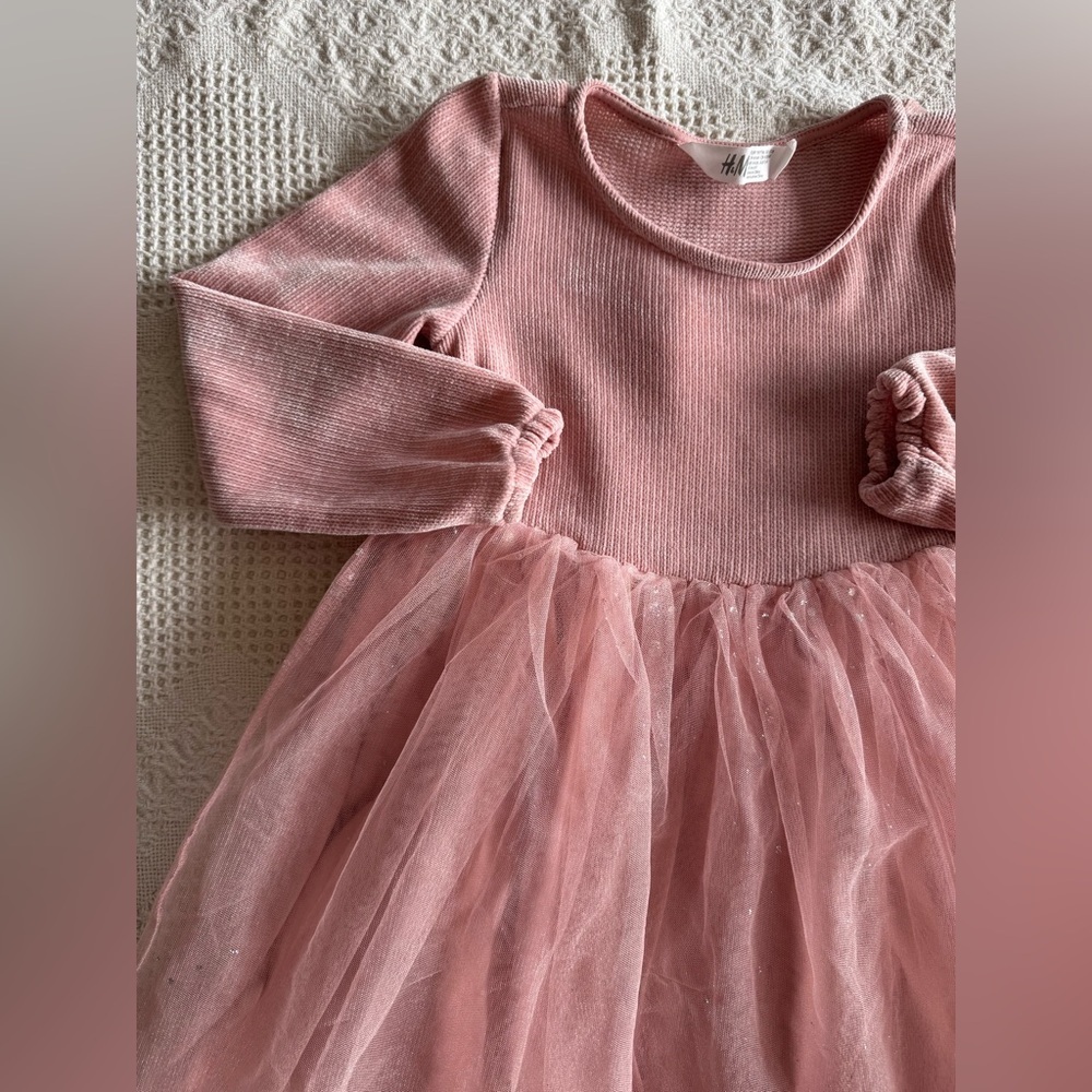 H&M Pink Tulle Dress 5/6 years - Picture 2 of 4